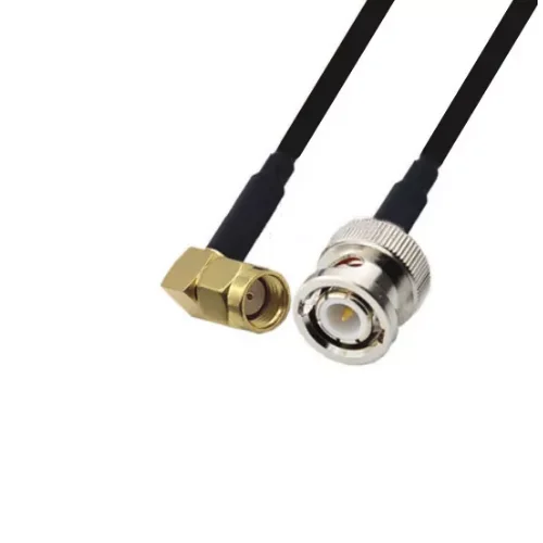 

BNC Male to RP-SMA Male Right Angle RF LMR200 Pigtail Low Loss Double Shielded Coaxial Cable Extension 1-15M