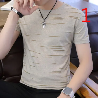 

Summer new loose hip hop trend round neck T-shirt short sleeve tide brand casual