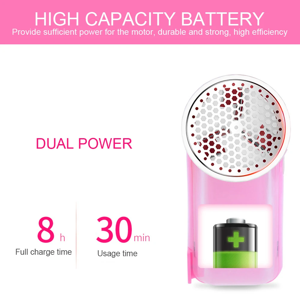 

Portable USB Electric Lint Removers Clothes Lint Fabric Trimmer Hairball Epilator Sweater Clothes Lint Remover Fuzz Pills Shaver