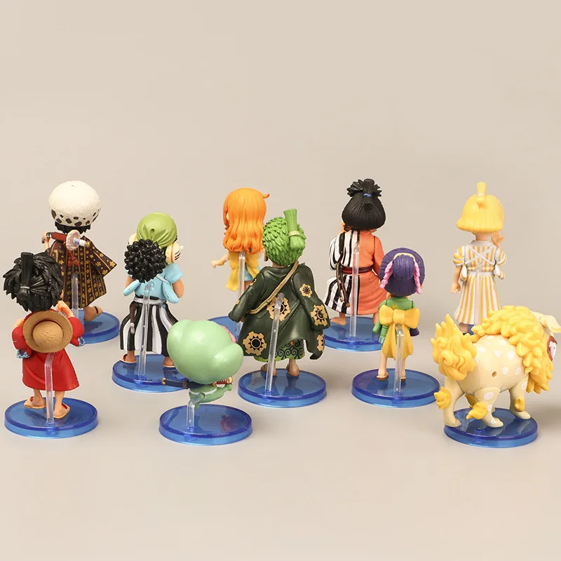 

10 Styles Anime One Piece Action Figure GK Luffy Sanji Nami Zoro Chopper Frank Robin PVC Figure Collectible Model Gift Toy