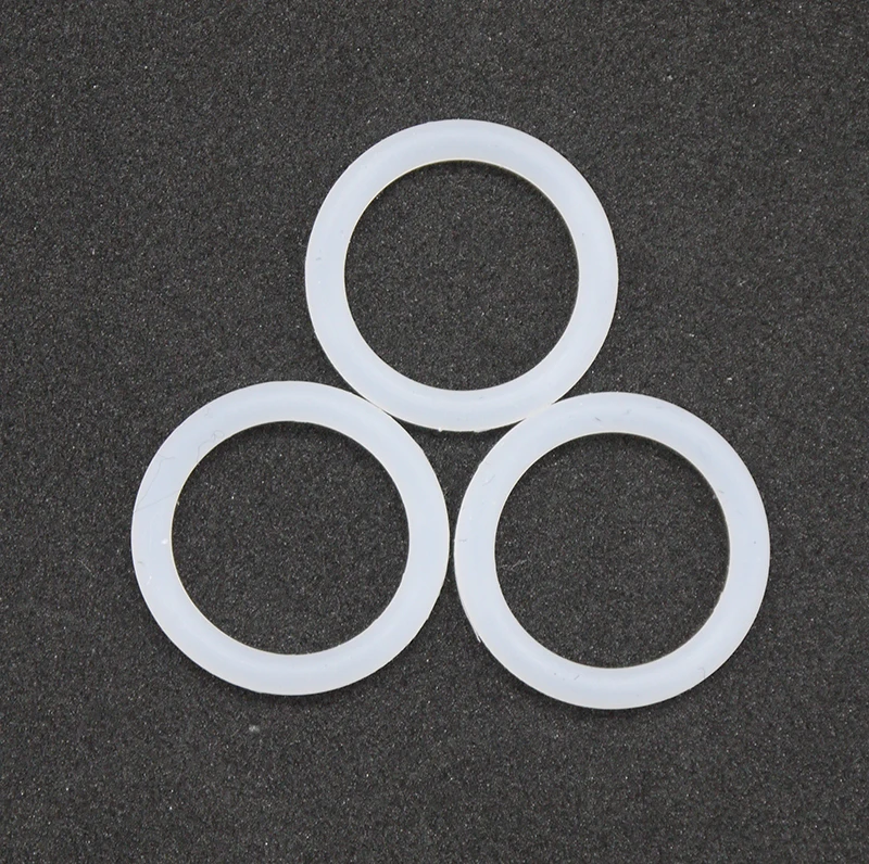 

10/50pcs VMQ White Silicone Ring Gasket CS 2mm OD 5 ~ 80mm Food Grade Waterproof Washer Rubber silicone gasket rubber o-ring
