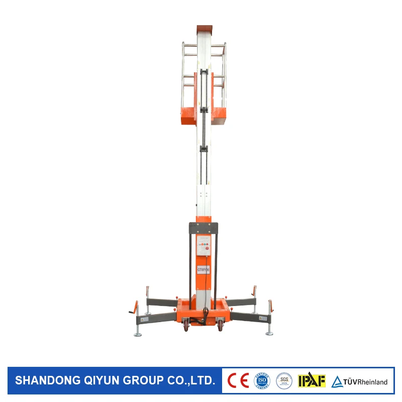 Qiyun CE ISO IPAF TUV F2B 4-10 м 100 кг кВт подъемный стол из алюминиевого сплава подъемная