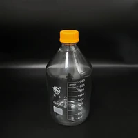 reagent bottlewith yellow screw coverborosilicate glass 3 3capacity 2500mlgraduation sample vials plastic lid