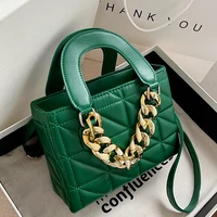 lattice square tote bag 2022 spring new high quality pu leather womens designer handbag luxury brand shoulder messenger bag