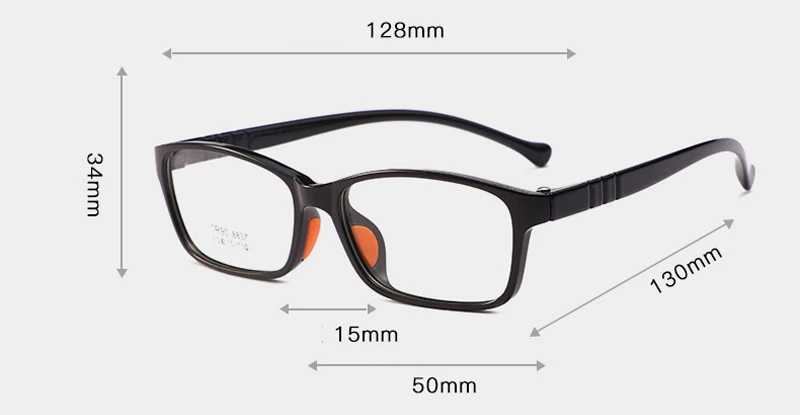 Seemfly Kids Optical Glasses Frames TR90 Boys Girls Myopia Prescription Eyewear Child Spectacle Frames Student Square Eyeglasses