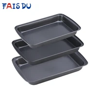 rectangular jelly roll pan rectangular pan non stick cookies carbon steel for diy baking supplies loaf cake pastry bakeware mold