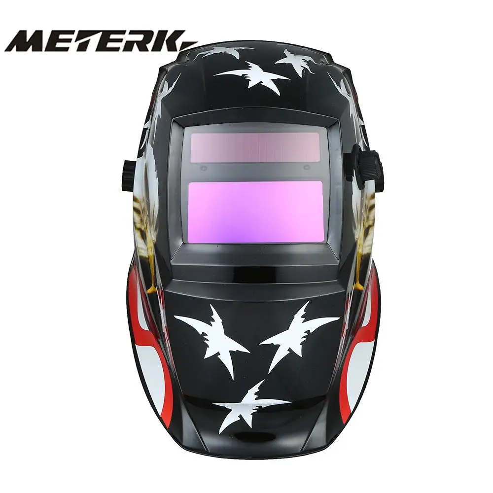 Новый Солнечный сварочный шлем авто затемнение капюшон регулируемая повязка для