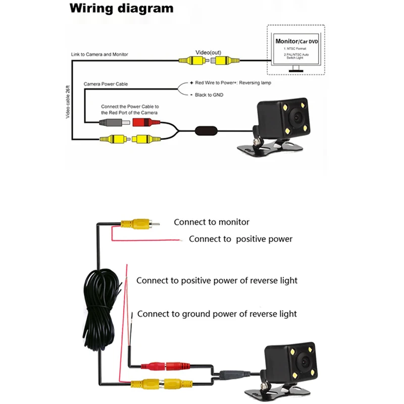 Парковки Беспроводной Универсальная автомобильная камера заднего вида Камера с