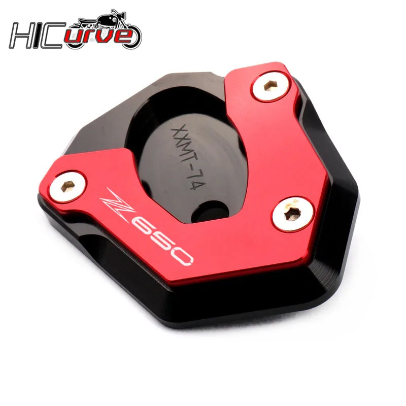 

For Kawasaki Z650 Z 650 2017 2018 2019 2020 Motorcycle Kickstand Foot Side Stand Extension Pad Support Plate