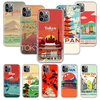 visit japan tokyo travel soft phone case for iphone 11 12 13 pro max xr x xs mini apple 8 7 plus 6 6s se 5s fundas coque shell