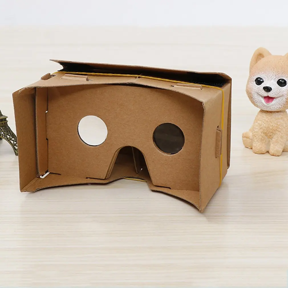 Google Cardboard VR Box DIY Очки виртуальной реальности 3D Магнитные контроллер очки для iPhone