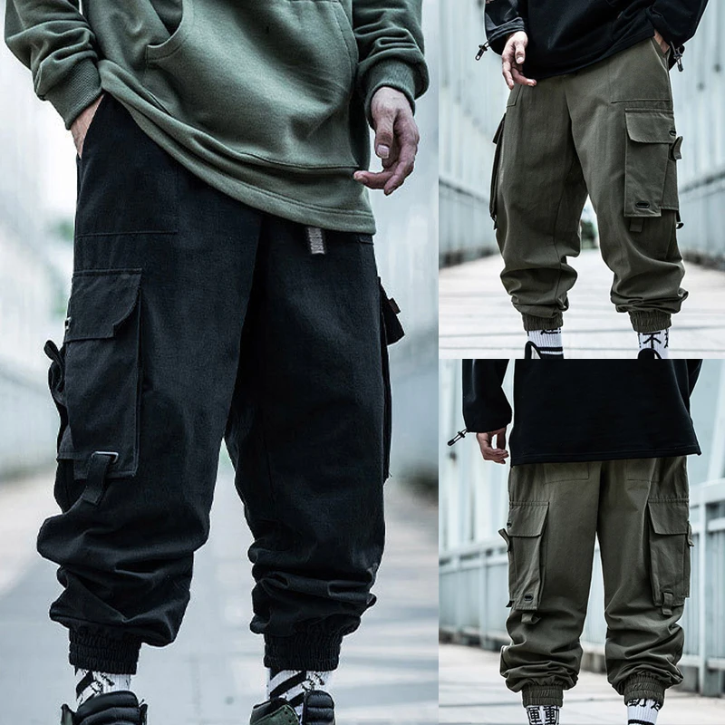 

The New National Tide Functional Wind Overalls Men's Autumn And Winter Loose Hip-hop Street Fashion Brand Harem Pants Tide M-4XL