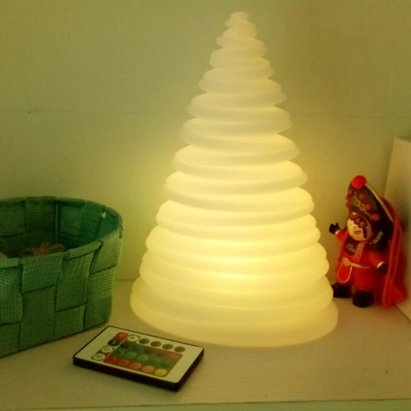 10 дюймов Рождественская елка 25 см рождественские светодиодные настольные лампы