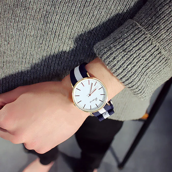 big blu whi blu Montre homme, модные мужские часы, большой циферблат, цветной нейлоновый ремешок, кварцевые часы, мужские повседневные часы, мужские, Relogio Masculino# reloj - Цвет: big blu whi blu