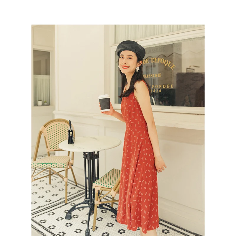 Женское шифоновое платье INMAN весенне-осеннее элегантное в молодежном