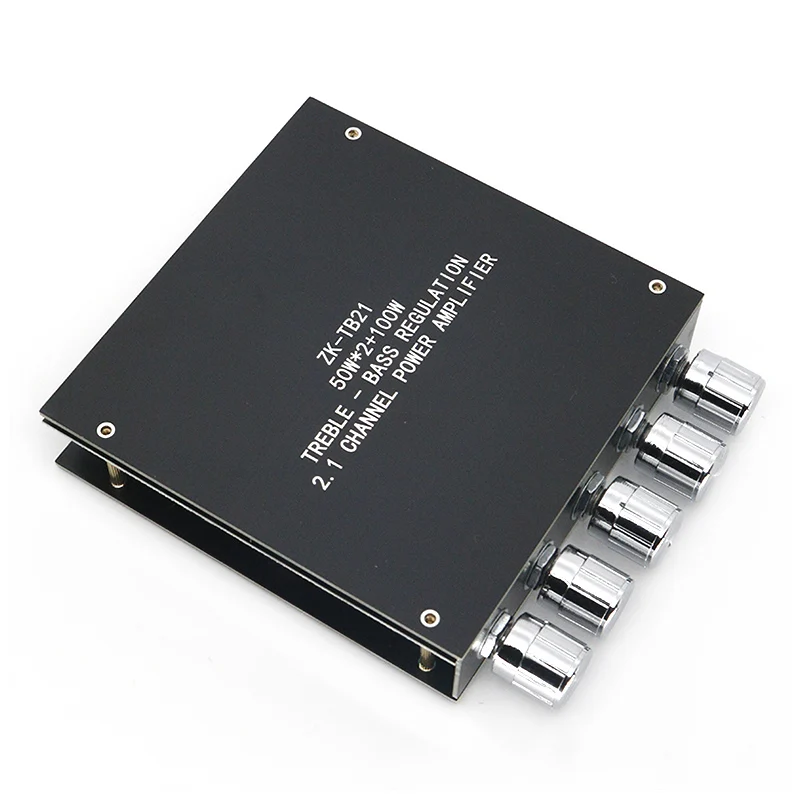

ZK-TB21 TPA3116D2 Bluetooth 5.0 Subwoofer Amplifier Board 50WX2+100W 2.1 Channel Power Audio Stereo Amplifier Board Bass AMP