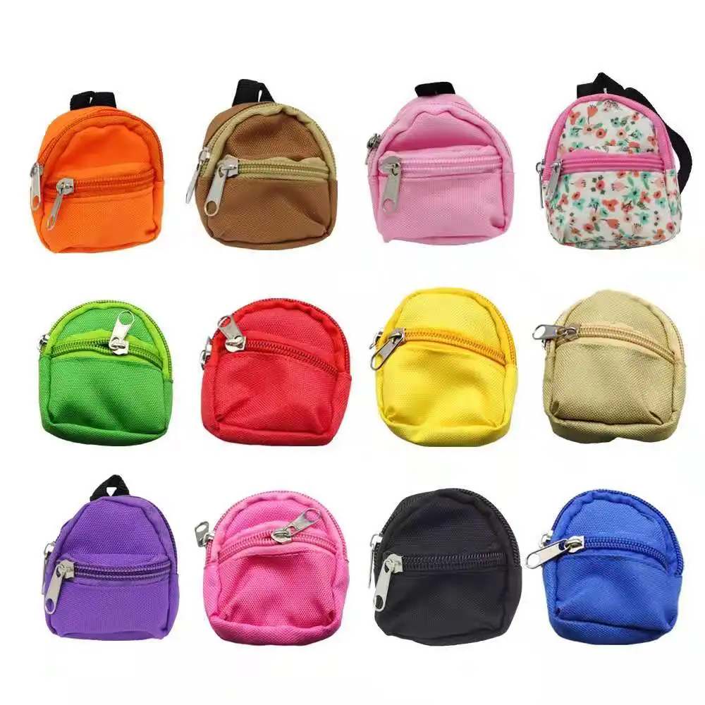 

Fashion School Backpack Bag For Barbie Dollhouse Knapsack Packsack For Blythe 1/6 BJD Doll Accessories Kids Toys Girl Gift Purse