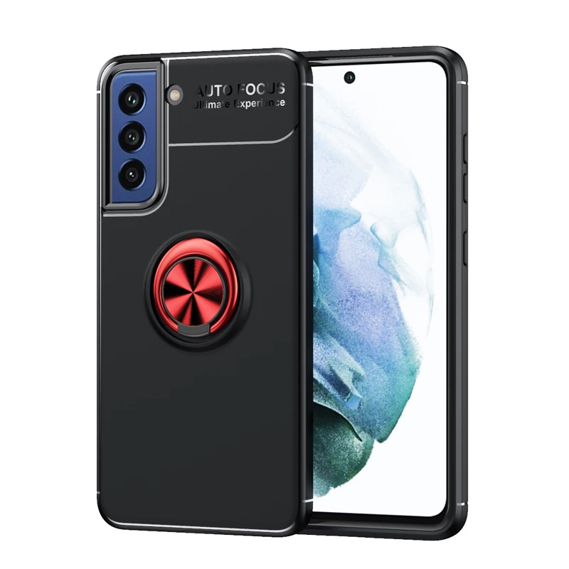 

Магнитные скрытые чехлы из ТПУ с подставкой для Samsung S10, S10e, S20, S21 Plus, ультралегкий противоударный чехол-накладка с подставкой