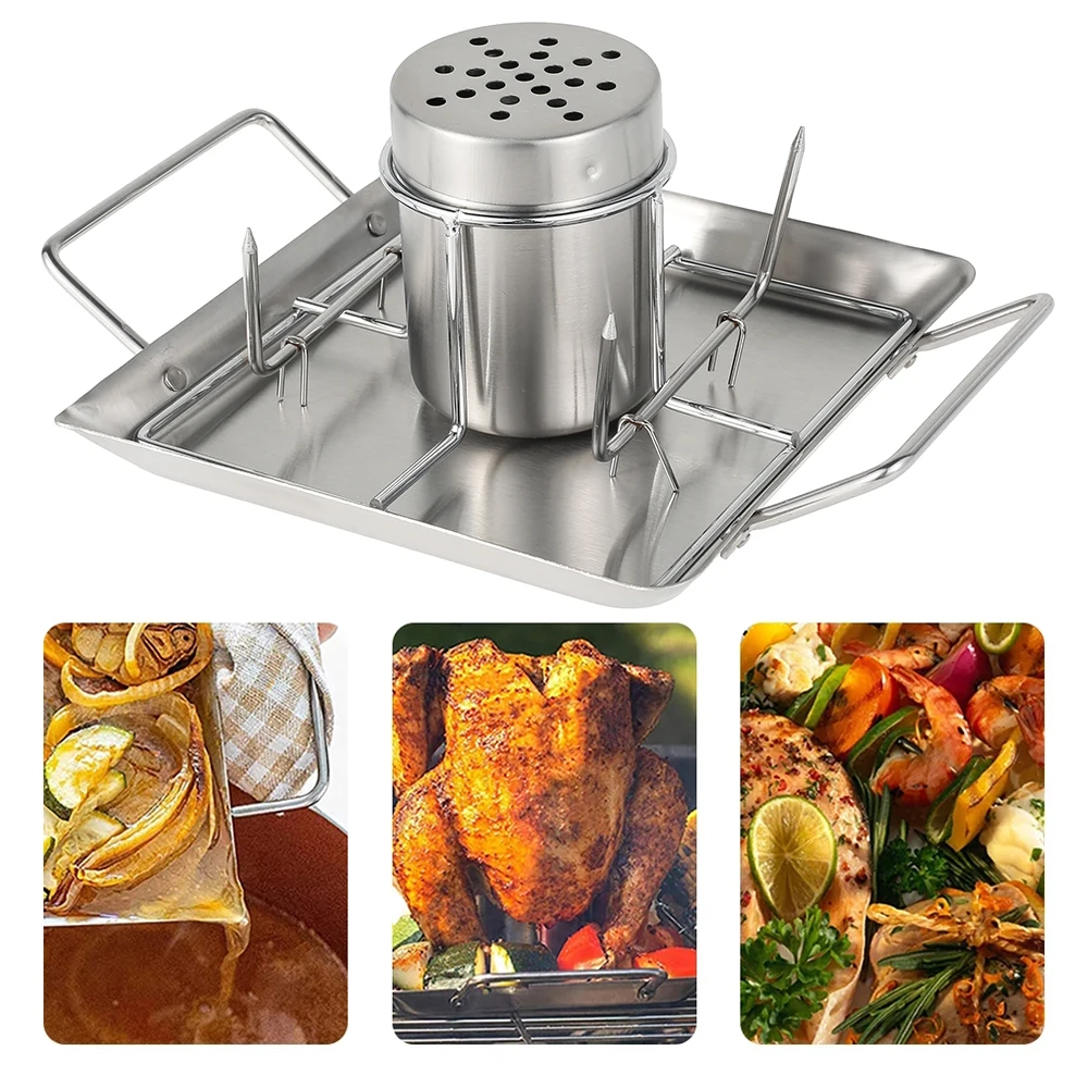 

Подставка для пива, подставка для жарки курицы, из нержавеющей стали