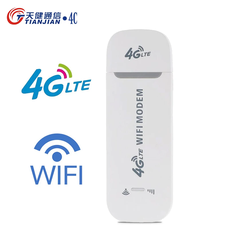 

TIANJIE 3G/4G USB router LTE Wifi CAR Modem Unlock Wi-FI hotspot Sticker Mobile Network Adapter Dongle with sim card slot