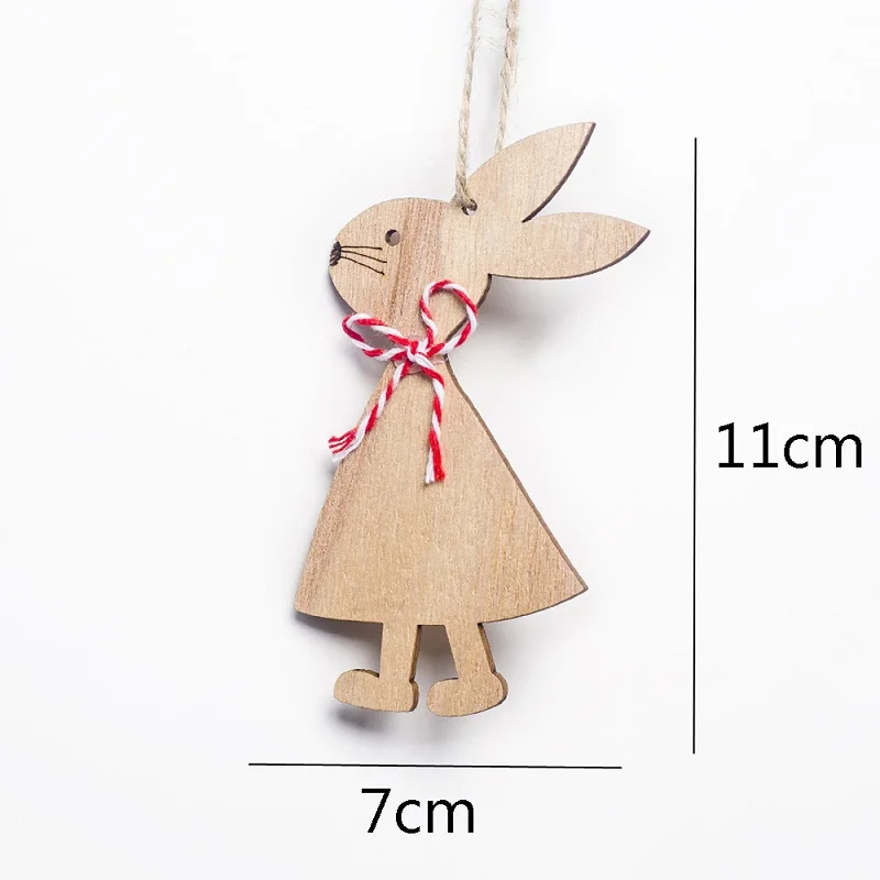 

Nordic Ins Desktop Figurines for Display Elegant Small Crafts Cartoon Easter Rabbit Wooden Decoration Children's Birthday Gifts