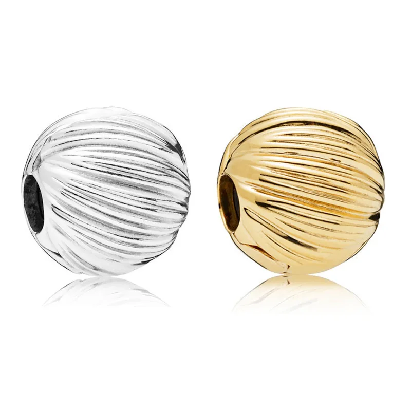 Новая мода 925 стерлингового серебра бисера семена элегантный зажим Шарм Подходит