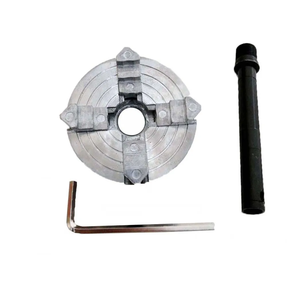 

4 Jaw Chuck Z011A Metal Mini Lathe M12x1mm Threaded Back Chron Scroll Chuck 1.8~56mm 12~65mm Mini Collet Wood Lathe Accessory