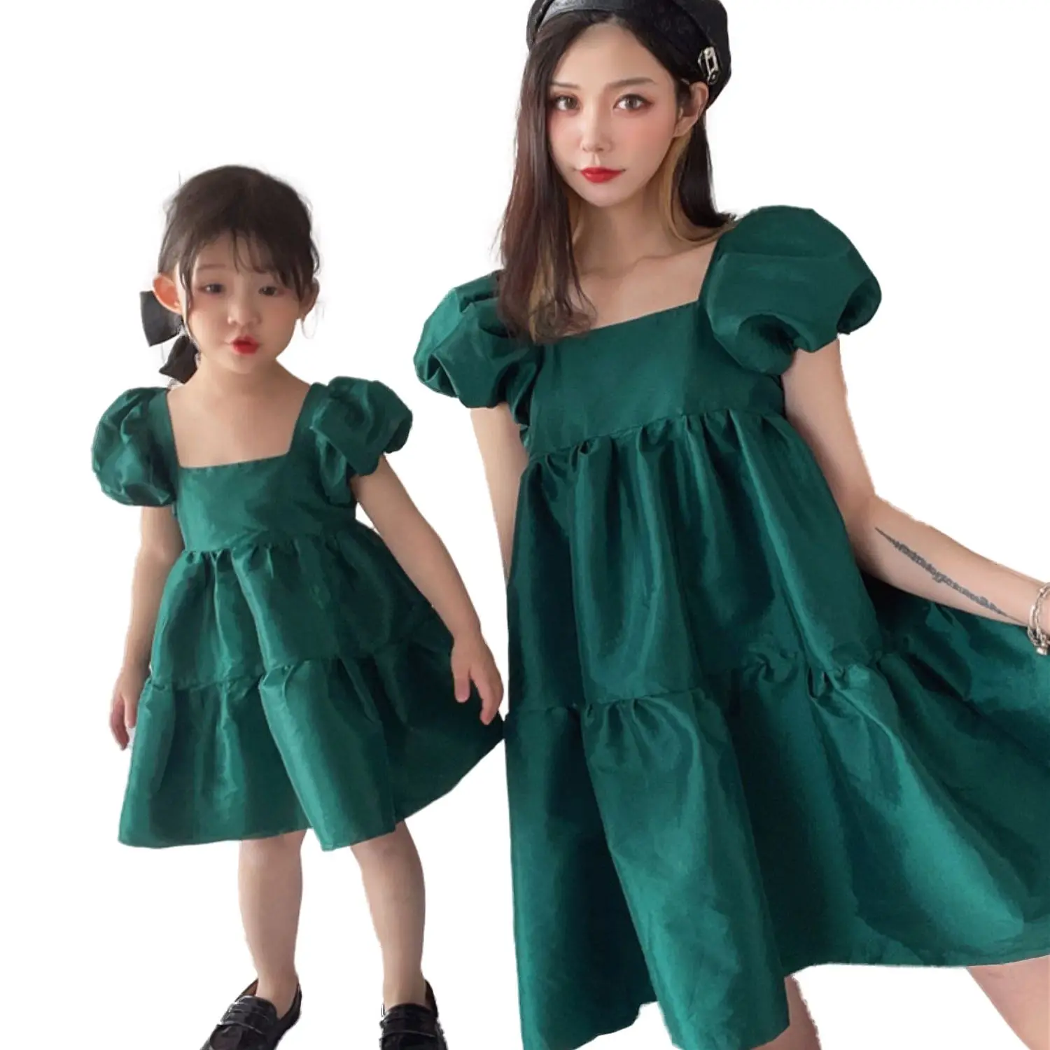 

Mommy and Me Family Matching Mother Daughter Dresses Clothes Mom and Daughter Dress Kids Parent Child Outfits Free Shipping