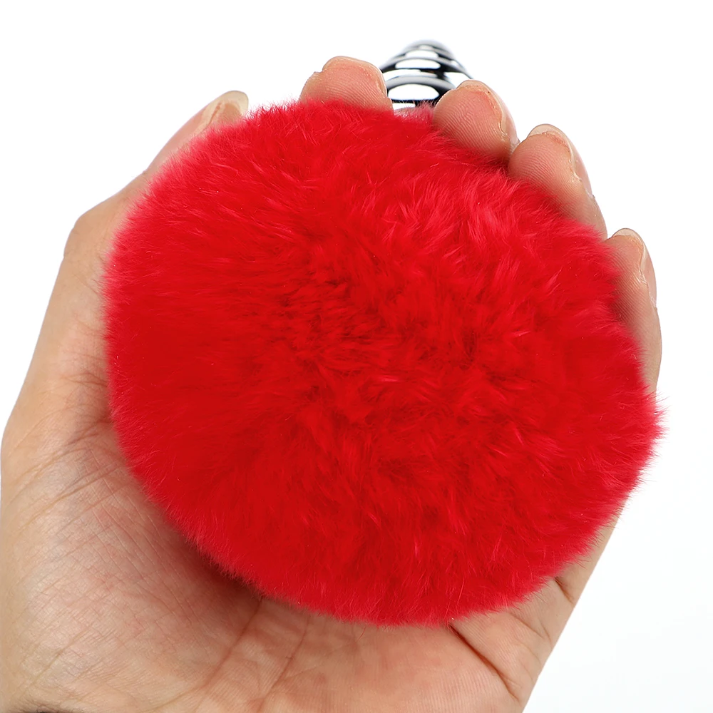 Металлические анальные пробки с хвостом бусины интимные игрушки для женщин