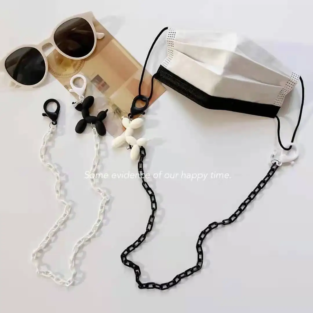 

Новая мультяшная акриловая цепочка для маски, ожерелье, цепочка для очков, солнцезащитные очки, ремешки, ремешки для маски, женские и мужски...