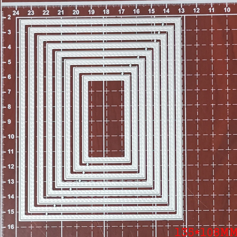 

rectangle frame border Metal Cutting Dies Stencils for DIY Scrapbooking Embossing Papers Album Cards Making Craft Dies Mould