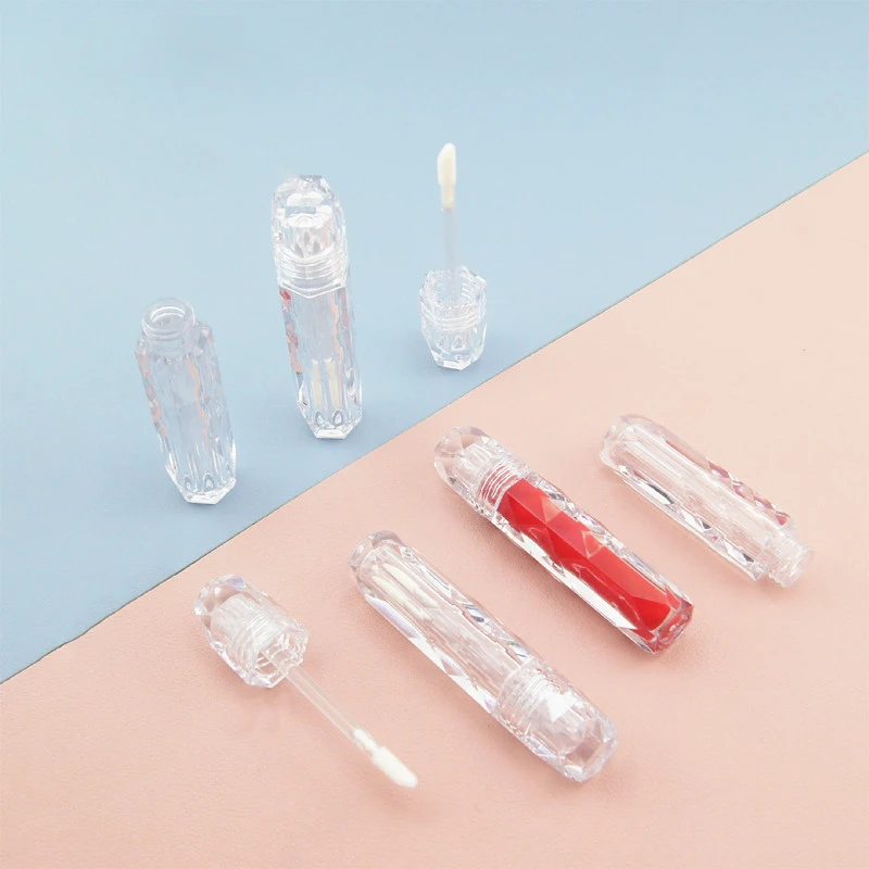 

20/30/50pcs Empty Transparent Lip Gloss Containers Clear Crystal Lip Glaze Tube Plastic Refillable Bottle Diy Cosmetics 3ml