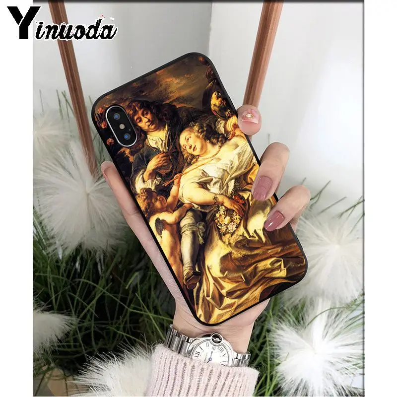 Yinuoda средневековый масляный рисунок высокого качества чехол для телефона Apple iPhone