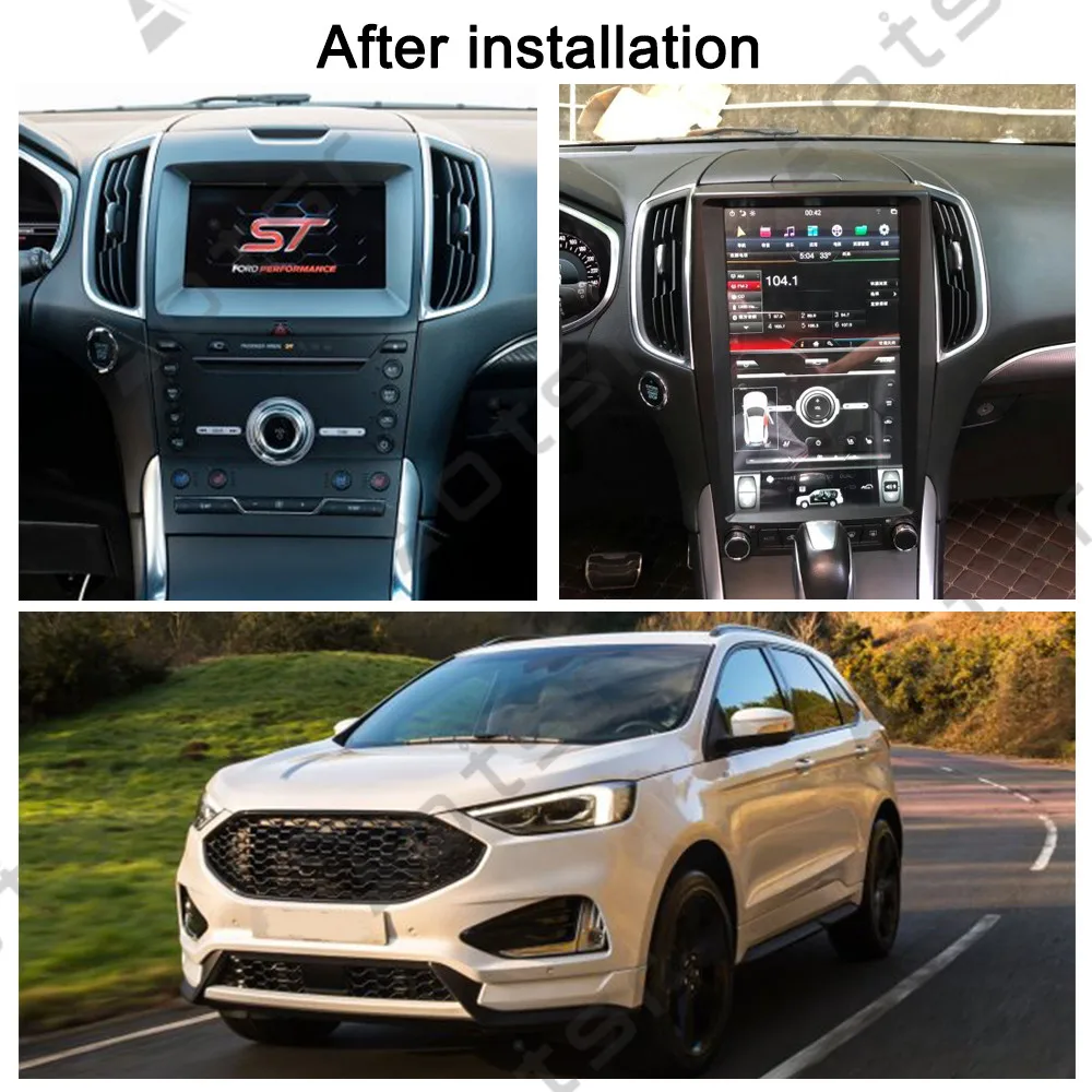 Автомагнитола на Android 9 в стиле Tesla с GPS-навигацией для Ford Edge 2015-2019 2Din