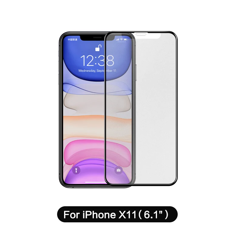 for iphone 11 SmartDevil, матовое закаленное стекло для iphone 11 pro max, полное покрытие, защитная пленка, защита экрана 3 H, изогнутая, HD, жесткая пленка - Цвет: for iphone 11