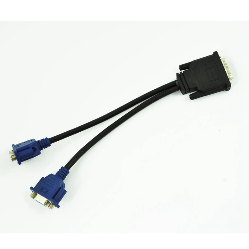 DMS-59 Pin to 2 Dual VGA 15 Female Splitter Кабель-адаптер | Электроника