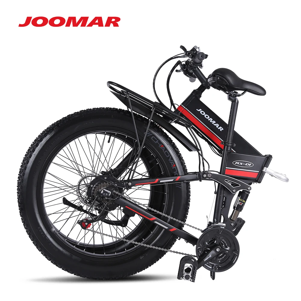 Kaufen JOOMAR 1000W Elektrische Fahrrad JM01 Plus 48V Motor Für Männer Falten Ebike Hohe Qualität Aluminium Legierung Fett Reifen MTB Schnee Bike Ebicycle