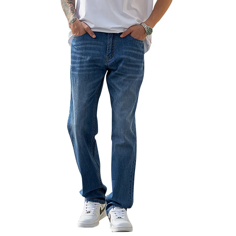 

Men's Jeans New Summer 6615 Loose Thin Straight Trousers of Personality