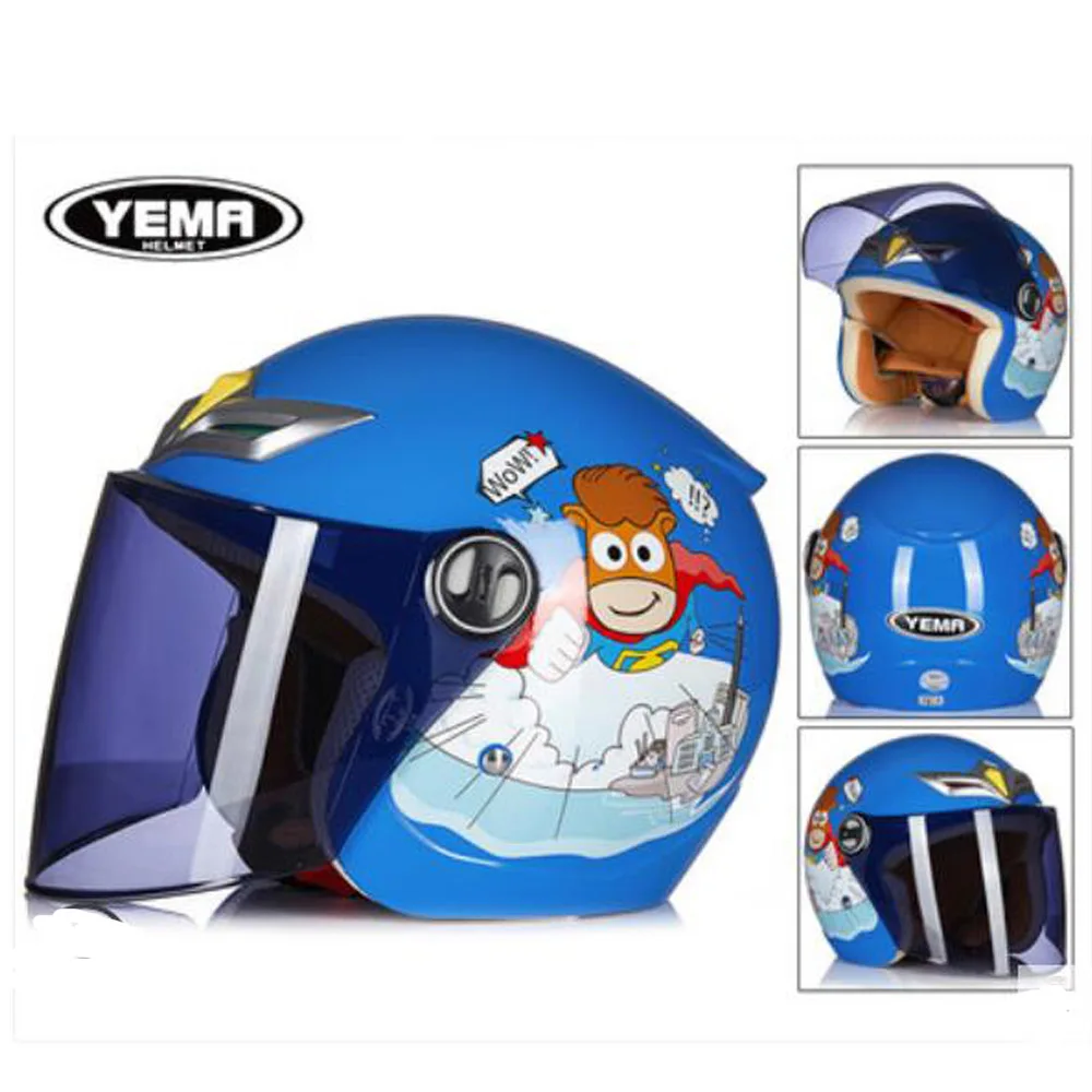 Шлем мотоциклетный детский из АБС-пластика черный серый | Автомобили и мотоциклы