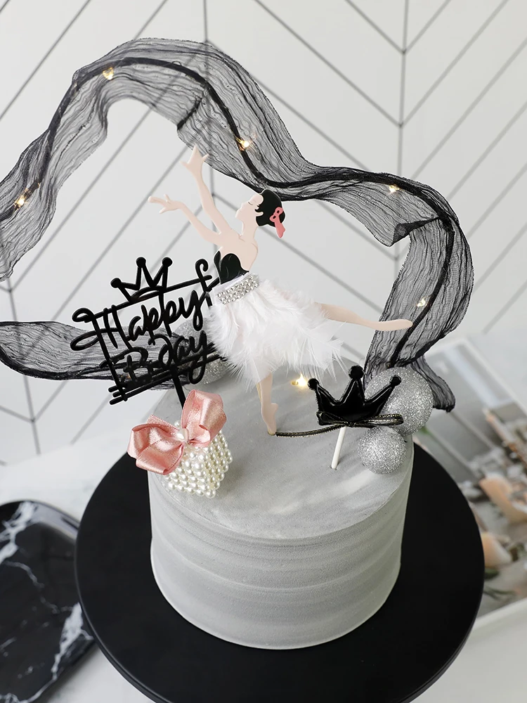 Танцевальная Девушка торт Топпер украшения торта инструменты Сладкая красивая