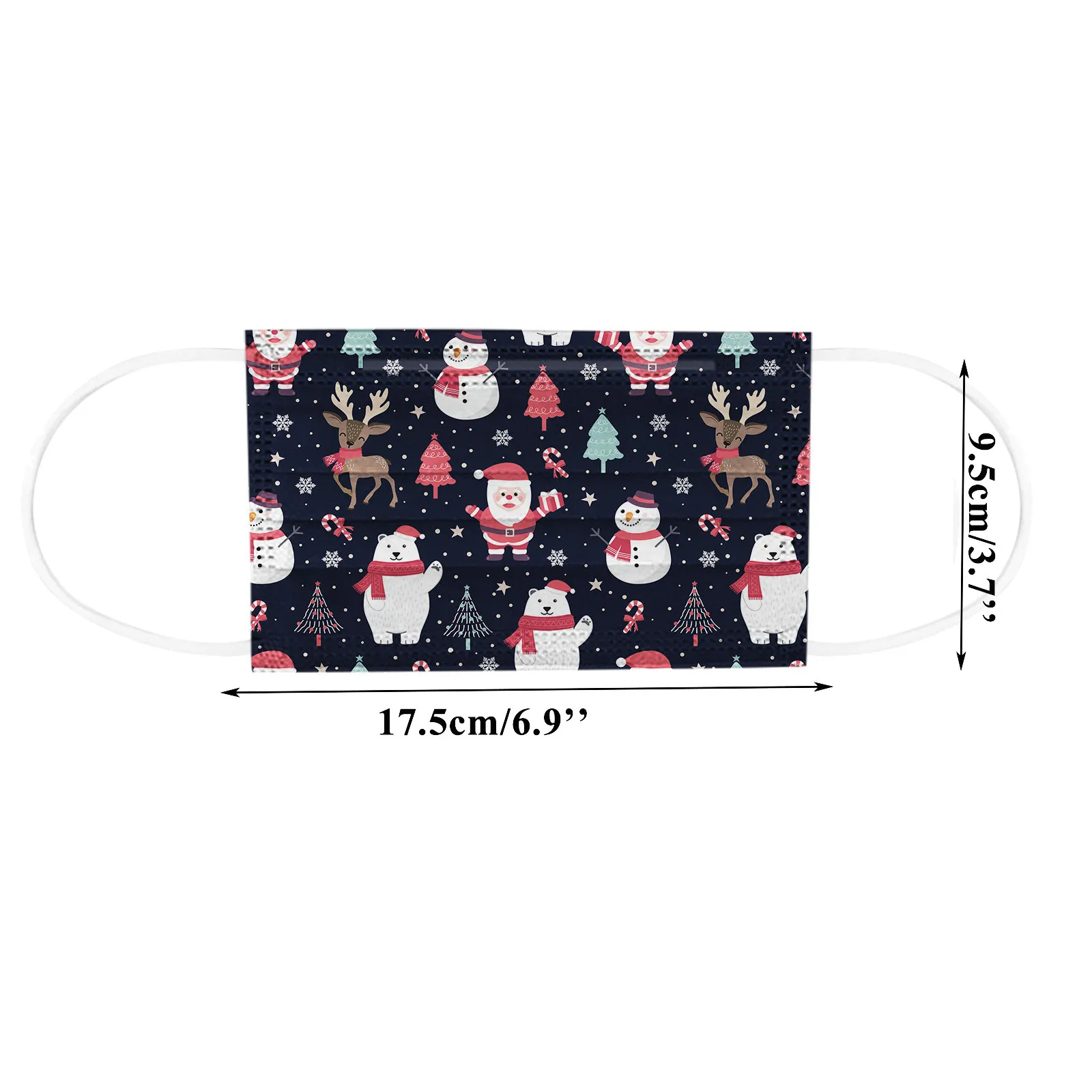 

100pc Adult Disposable Mask 3 Layer Industrial Filter Hygiene Thicken Christmas Face Mouth Mask Earloop Breathble Masks p4