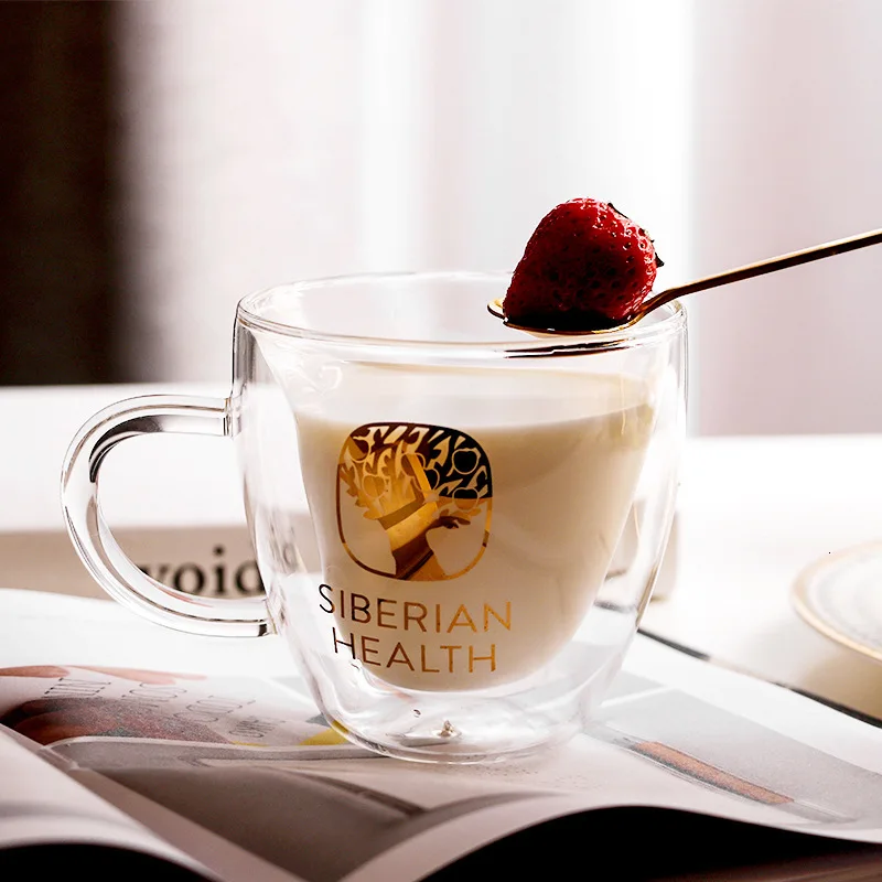 Кружки для завтрака в форме сердца из Сибирского здравоохранения молочные