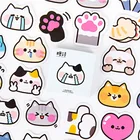45 шт. Набор наклеек Kawaii Kitty мультяшный милый кот коготь звезда наклейка украшение Клей дневник альбом подарок Уплотнение паста A6536