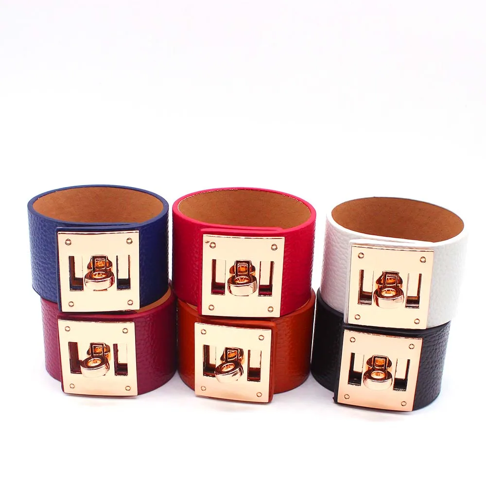 Женский кожаный Браслет-манжета TOTABC в европейском стиле | Украшения и аксессуары