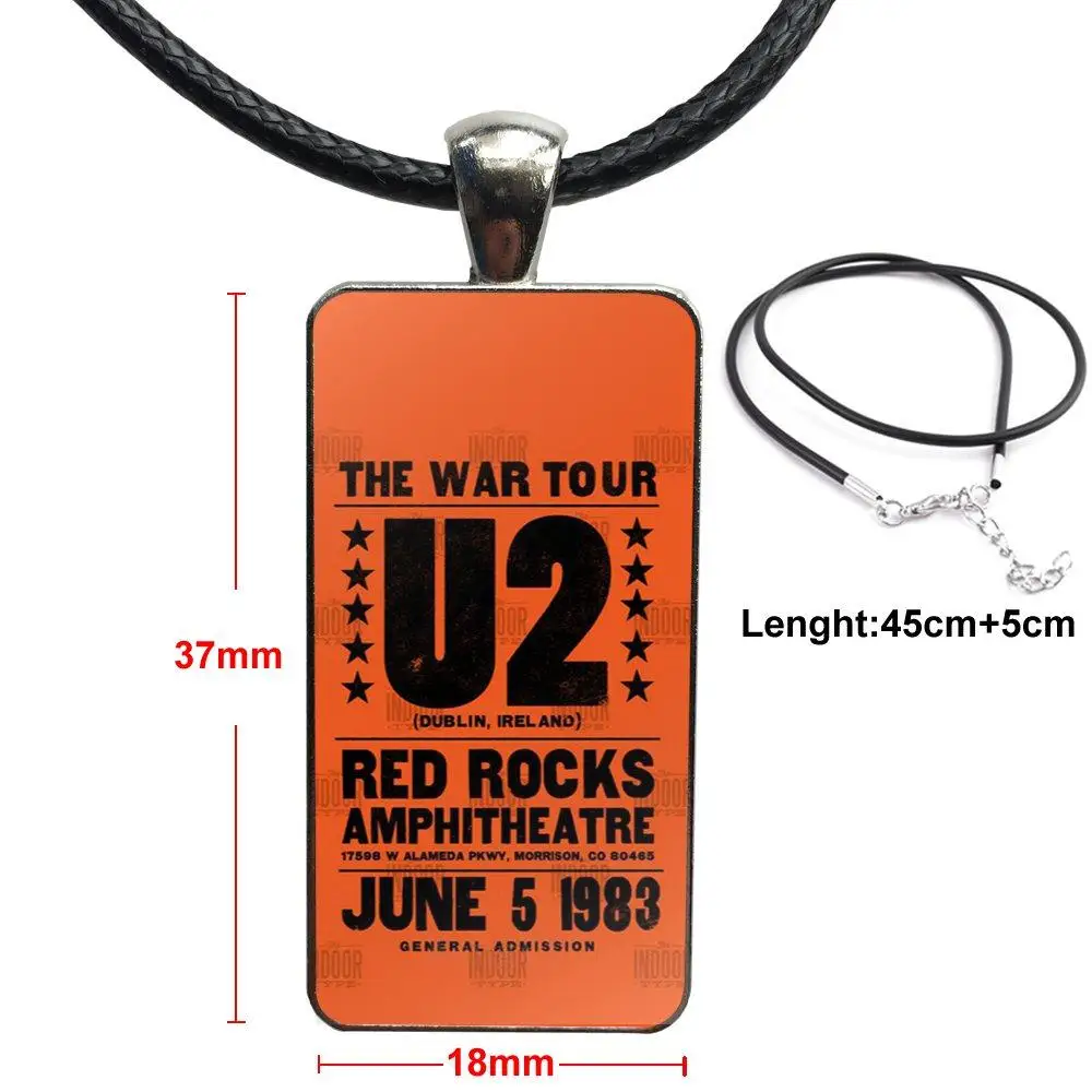 Для ребенка рок-музыка U2 ирландский логотип бижутерия со стеклянными кабошонами