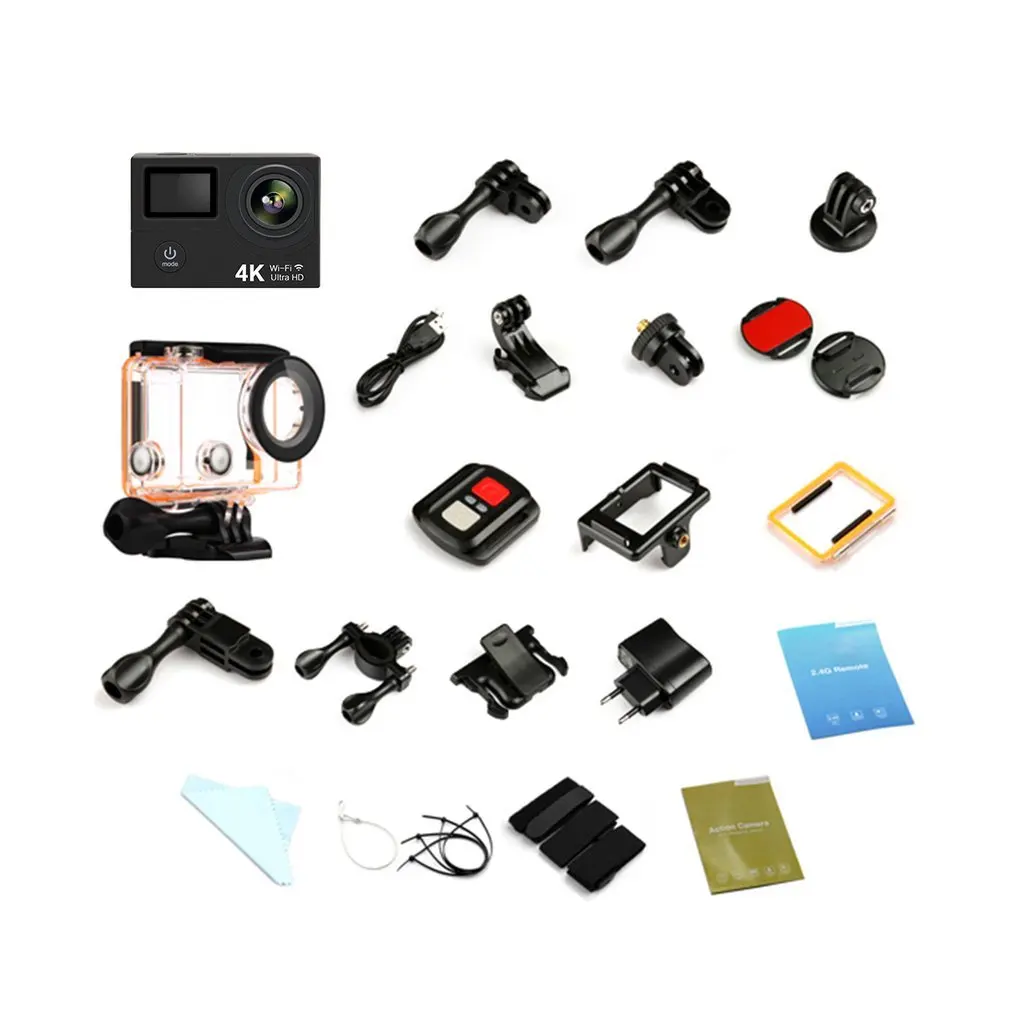 

Спортивная мини-камера H3R 4K Ultra Full HD с Wi-Fi и дистанционным управлением, цифровая Водонепроницаемая видеокамера с подводным движением