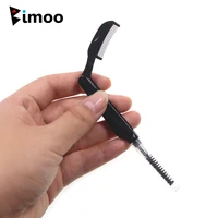 bimoo 2 in 1 foldable metal comb and nylon dubbing brush teasing out hackle feather fiber dubbed legs wings body fly tying tools