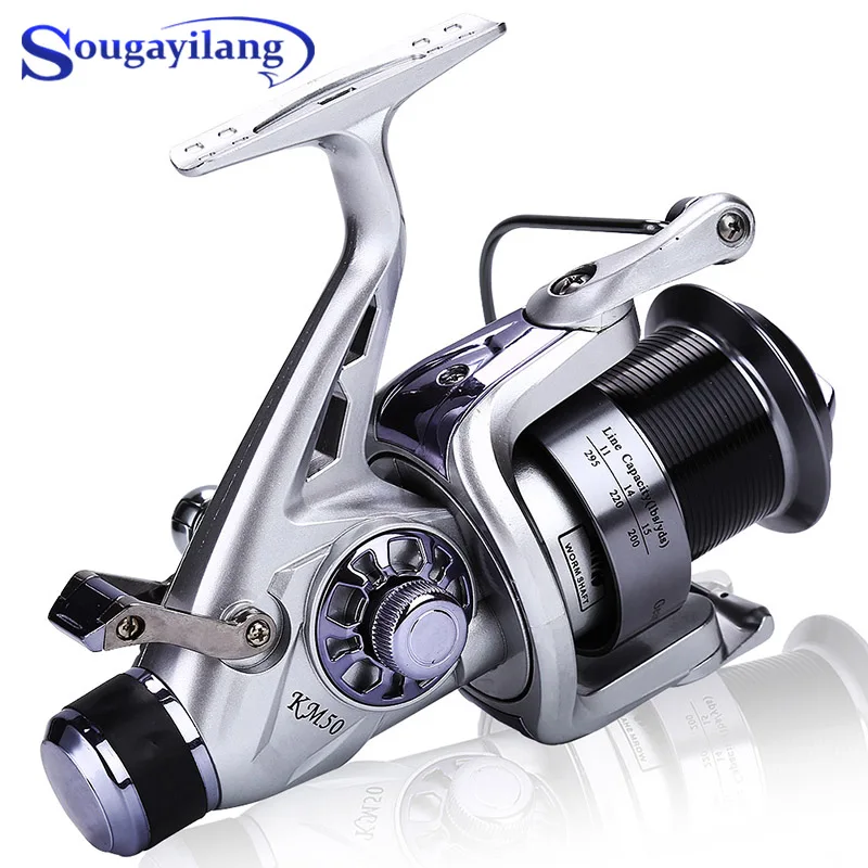 Sougayilang Рыболовная катушка для карпа металлическая с ЧПУ спиннинговая двойным