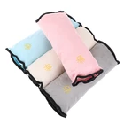 Мягкий детский ремень безопасности для автомобиля, накладка на ремень безопасности, подушка на подголовник автомобиля, замшевая детская подушка