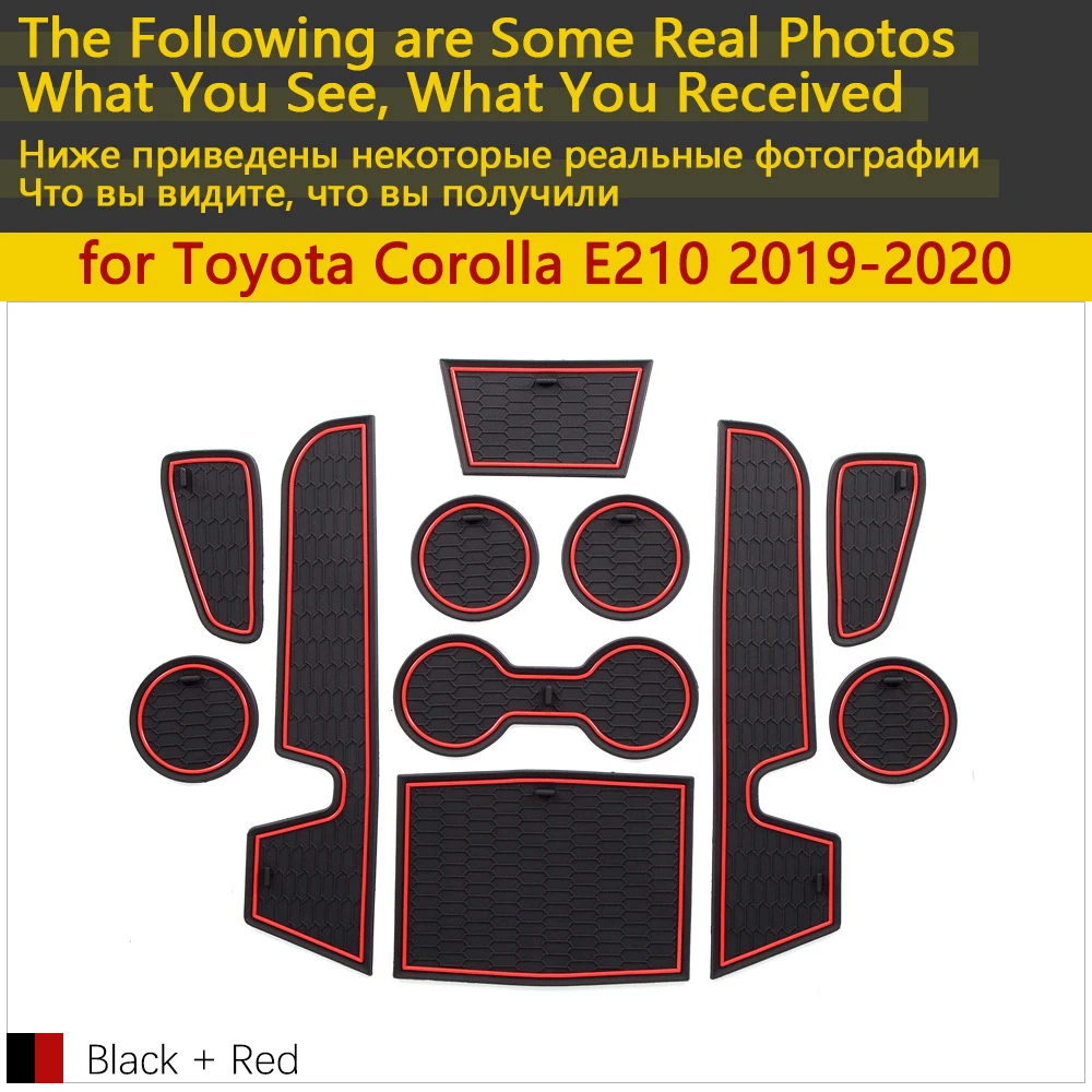 Противоскользящий резиновый коврик для подстаканника Toyota Corolla E210 210 2019 2020 2021